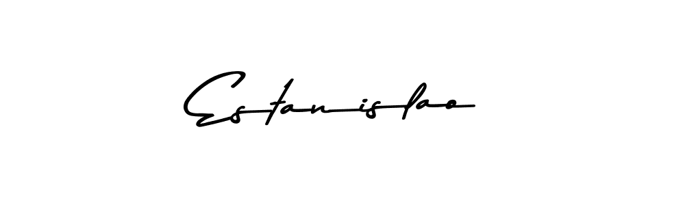 You should practise on your own different ways (Asem Kandis PERSONAL USE) to write your name (Estanislao) in signature. don't let someone else do it for you. Estanislao signature style 9 images and pictures png