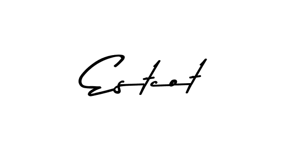 How to Draw Estcot signature style? Asem Kandis PERSONAL USE is a latest design signature styles for name Estcot. Estcot signature style 9 images and pictures png