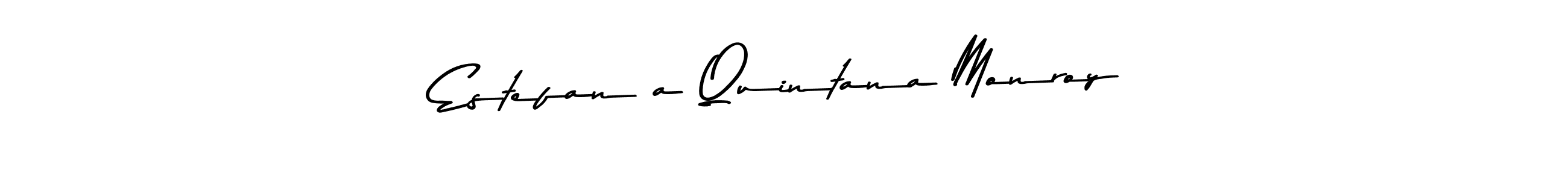 Make a beautiful signature design for name Estefanía Quintana Monroy. With this signature (Asem Kandis PERSONAL USE) style, you can create a handwritten signature for free. Estefanía Quintana Monroy signature style 9 images and pictures png