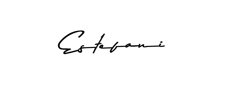 Use a signature maker to create a handwritten signature online. With this signature software, you can design (Asem Kandis PERSONAL USE) your own signature for name Estefani. Estefani signature style 9 images and pictures png