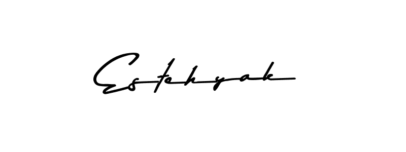 Also we have Estehyak name is the best signature style. Create professional handwritten signature collection using Asem Kandis PERSONAL USE autograph style. Estehyak signature style 9 images and pictures png