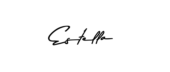 Create a beautiful signature design for name Estella. With this signature (Asem Kandis PERSONAL USE) fonts, you can make a handwritten signature for free. Estella signature style 9 images and pictures png