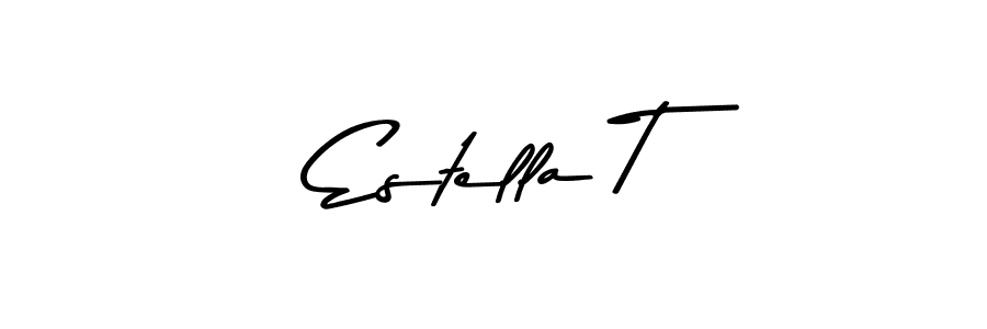 Estella T stylish signature style. Best Handwritten Sign (Asem Kandis PERSONAL USE) for my name. Handwritten Signature Collection Ideas for my name Estella T. Estella T signature style 9 images and pictures png