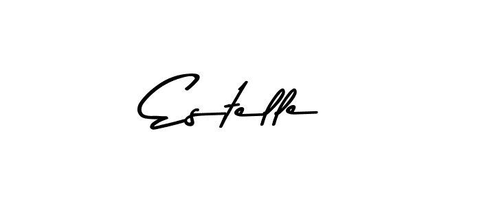 Create a beautiful signature design for name Estelle. With this signature (Asem Kandis PERSONAL USE) fonts, you can make a handwritten signature for free. Estelle signature style 9 images and pictures png