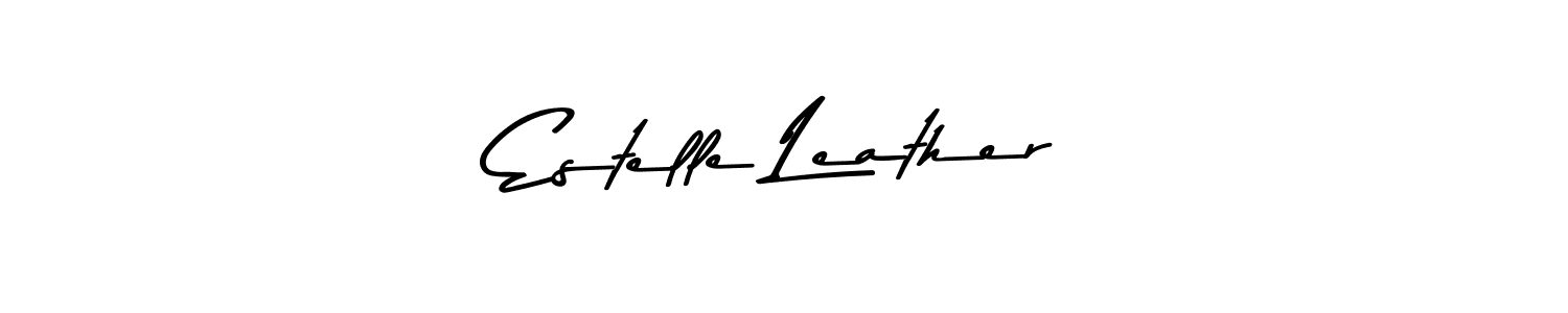 Design your own signature with our free online signature maker. With this signature software, you can create a handwritten (Asem Kandis PERSONAL USE) signature for name Estelle Leather. Estelle Leather signature style 9 images and pictures png