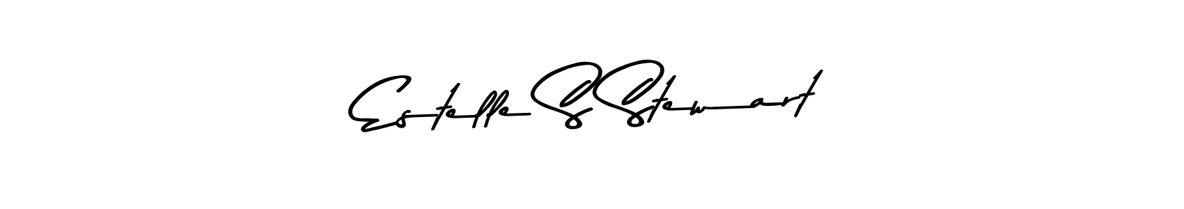 Estelle S Stewart stylish signature style. Best Handwritten Sign (Asem Kandis PERSONAL USE) for my name. Handwritten Signature Collection Ideas for my name Estelle S Stewart. Estelle S Stewart signature style 9 images and pictures png
