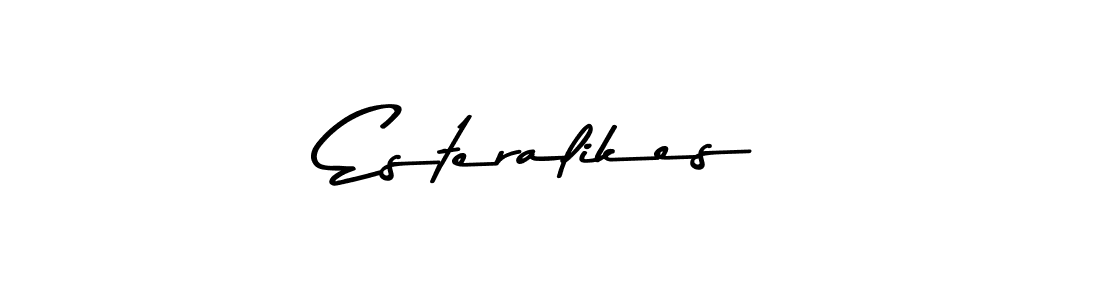 How to make Esteralikes signature? Asem Kandis PERSONAL USE is a professional autograph style. Create handwritten signature for Esteralikes name. Esteralikes signature style 9 images and pictures png