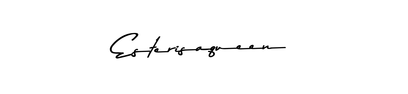 Make a short Esterisaqueen signature style. Manage your documents anywhere anytime using Asem Kandis PERSONAL USE. Create and add eSignatures, submit forms, share and send files easily. Esterisaqueen signature style 9 images and pictures png