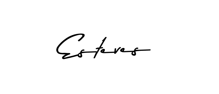 Design your own signature with our free online signature maker. With this signature software, you can create a handwritten (Asem Kandis PERSONAL USE) signature for name Esteves. Esteves signature style 9 images and pictures png