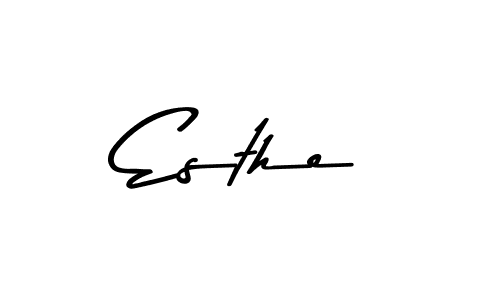 Create a beautiful signature design for name Esthe. With this signature (Asem Kandis PERSONAL USE) fonts, you can make a handwritten signature for free. Esthe signature style 9 images and pictures png
