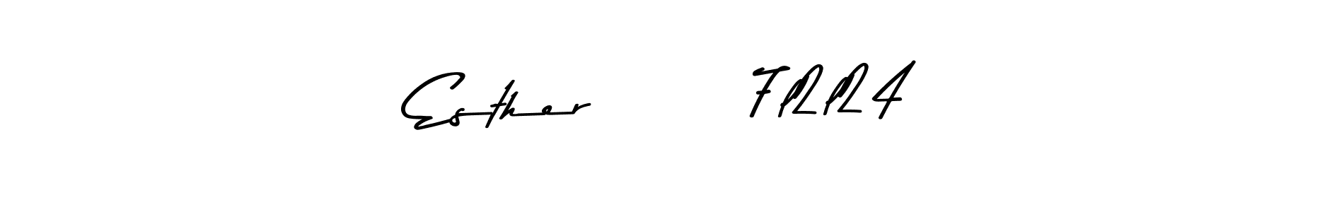 Make a beautiful signature design for name Esther       7l2l24. Use this online signature maker to create a handwritten signature for free. Esther       7l2l24 signature style 9 images and pictures png