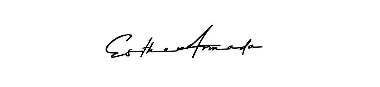 The best way (Asem Kandis PERSONAL USE) to make a short signature is to pick only two or three words in your name. The name Esther Armada include a total of six letters. For converting this name. Esther Armada signature style 9 images and pictures png