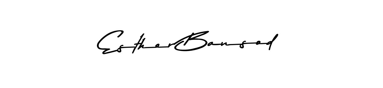 Asem Kandis PERSONAL USE is a professional signature style that is perfect for those who want to add a touch of class to their signature. It is also a great choice for those who want to make their signature more unique. Get Esther Bansod name to fancy signature for free. Esther Bansod signature style 9 images and pictures png