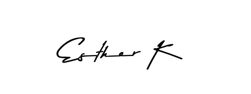 Design your own signature with our free online signature maker. With this signature software, you can create a handwritten (Asem Kandis PERSONAL USE) signature for name Esther K. Esther K signature style 9 images and pictures png