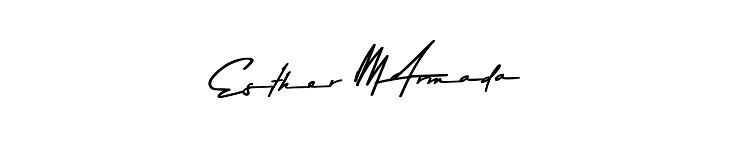 Also we have Esther M Armada name is the best signature style. Create professional handwritten signature collection using Asem Kandis PERSONAL USE autograph style. Esther M Armada signature style 9 images and pictures png