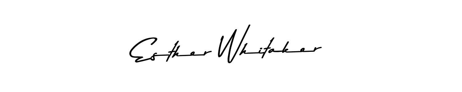See photos of Esther Whitaker official signature by Spectra . Check more albums & portfolios. Read reviews & check more about Asem Kandis PERSONAL USE font. Esther Whitaker signature style 9 images and pictures png