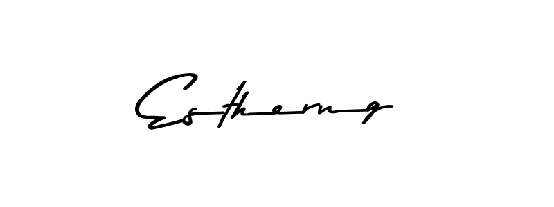 The best way (Asem Kandis PERSONAL USE) to make a short signature is to pick only two or three words in your name. The name Estherng include a total of six letters. For converting this name. Estherng signature style 9 images and pictures png