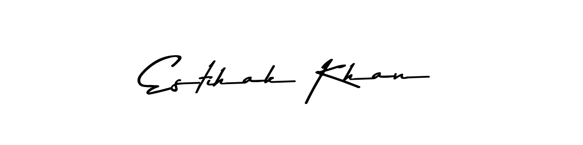 Also You can easily find your signature by using the search form. We will create Estihak Khan name handwritten signature images for you free of cost using Asem Kandis PERSONAL USE sign style. Estihak Khan signature style 9 images and pictures png