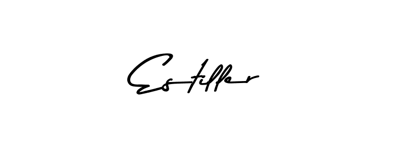 Estiller stylish signature style. Best Handwritten Sign (Asem Kandis PERSONAL USE) for my name. Handwritten Signature Collection Ideas for my name Estiller. Estiller signature style 9 images and pictures png