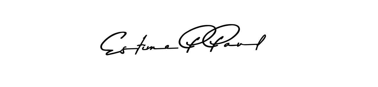 Asem Kandis PERSONAL USE is a professional signature style that is perfect for those who want to add a touch of class to their signature. It is also a great choice for those who want to make their signature more unique. Get Estime P Paul name to fancy signature for free. Estime P Paul signature style 9 images and pictures png