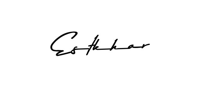 Similarly Asem Kandis PERSONAL USE is the best handwritten signature design. Signature creator online .You can use it as an online autograph creator for name Estkhar. Estkhar signature style 9 images and pictures png