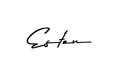 Asem Kandis PERSONAL USE is a professional signature style that is perfect for those who want to add a touch of class to their signature. It is also a great choice for those who want to make their signature more unique. Get Eston name to fancy signature for free. Eston signature style 9 images and pictures png
