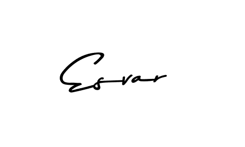 Use a signature maker to create a handwritten signature online. With this signature software, you can design (Asem Kandis PERSONAL USE) your own signature for name Esvar. Esvar signature style 9 images and pictures png