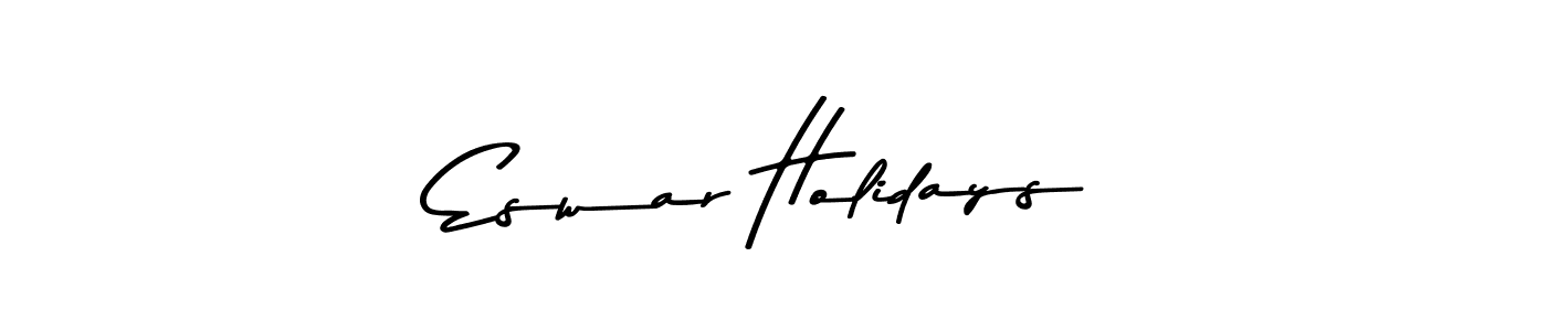 Similarly Asem Kandis PERSONAL USE is the best handwritten signature design. Signature creator online .You can use it as an online autograph creator for name Eswar Holidays. Eswar Holidays signature style 9 images and pictures png