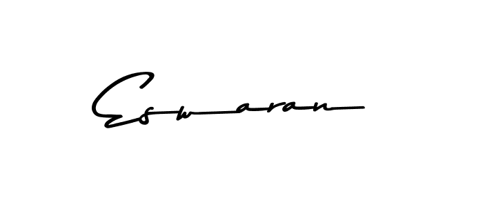 Use a signature maker to create a handwritten signature online. With this signature software, you can design (Asem Kandis PERSONAL USE) your own signature for name Eswaran. Eswaran signature style 9 images and pictures png