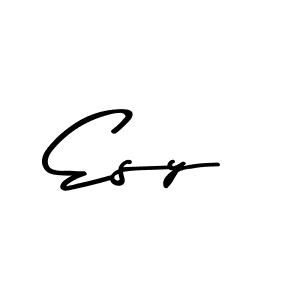 Create a beautiful signature design for name Esy. With this signature (Asem Kandis PERSONAL USE) fonts, you can make a handwritten signature for free. Esy signature style 9 images and pictures png