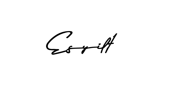 This is the best signature style for the Esyilt name. Also you like these signature font (Asem Kandis PERSONAL USE). Mix name signature. Esyilt signature style 9 images and pictures png