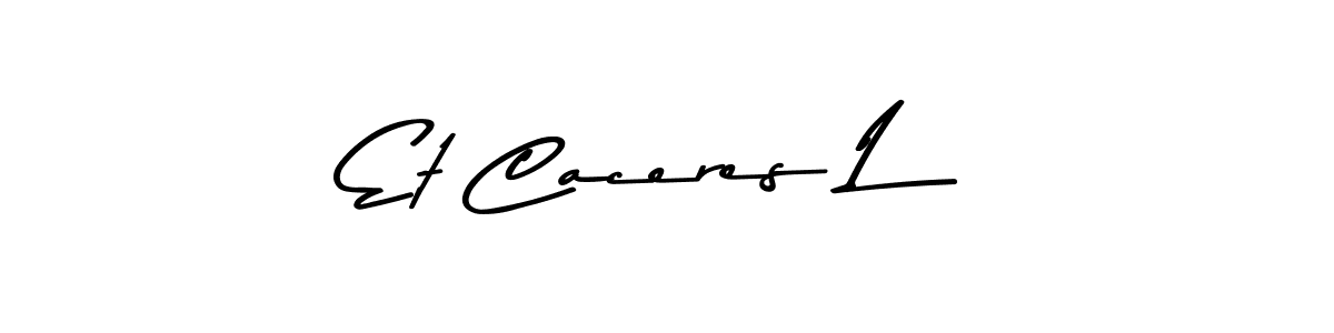 How to make Et Caceres L signature? Asem Kandis PERSONAL USE is a professional autograph style. Create handwritten signature for Et Caceres L name. Et Caceres L signature style 9 images and pictures png