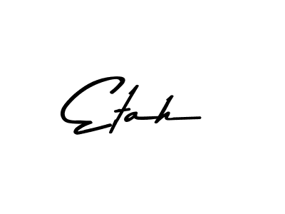 How to make Etah signature? Asem Kandis PERSONAL USE is a professional autograph style. Create handwritten signature for Etah name. Etah signature style 9 images and pictures png