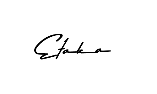 This is the best signature style for the Etaka name. Also you like these signature font (Asem Kandis PERSONAL USE). Mix name signature. Etaka signature style 9 images and pictures png