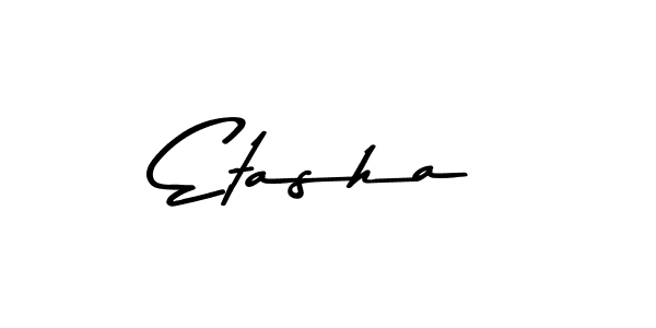Design your own signature with our free online signature maker. With this signature software, you can create a handwritten (Asem Kandis PERSONAL USE) signature for name Etasha. Etasha signature style 9 images and pictures png