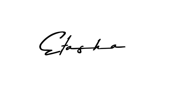 Make a beautiful signature design for name Etasha. With this signature (Asem Kandis PERSONAL USE) style, you can create a handwritten signature for free. Etasha signature style 9 images and pictures png