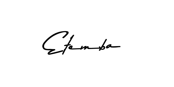 Make a beautiful signature design for name Etemba. Use this online signature maker to create a handwritten signature for free. Etemba signature style 9 images and pictures png