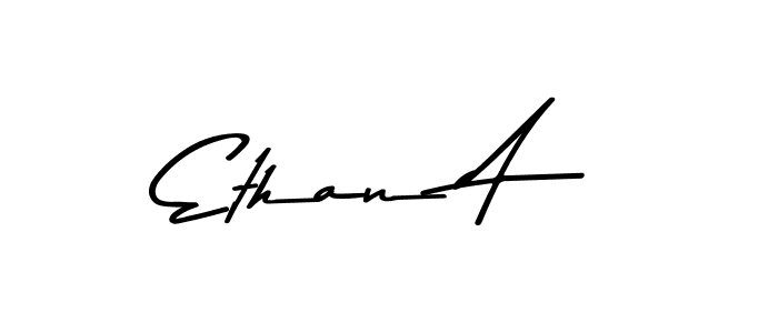 You should practise on your own different ways (Asem Kandis PERSONAL USE) to write your name (Ethan A) in signature. don't let someone else do it for you. Ethan A signature style 9 images and pictures png