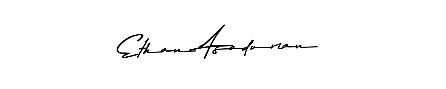 You should practise on your own different ways (Asem Kandis PERSONAL USE) to write your name (Ethan Asadurian) in signature. don't let someone else do it for you. Ethan Asadurian signature style 9 images and pictures png