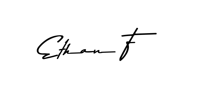 Create a beautiful signature design for name Ethan F. With this signature (Asem Kandis PERSONAL USE) fonts, you can make a handwritten signature for free. Ethan F signature style 9 images and pictures png