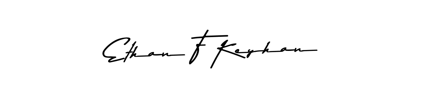 Ethan F Keyhan stylish signature style. Best Handwritten Sign (Asem Kandis PERSONAL USE) for my name. Handwritten Signature Collection Ideas for my name Ethan F Keyhan. Ethan F Keyhan signature style 9 images and pictures png