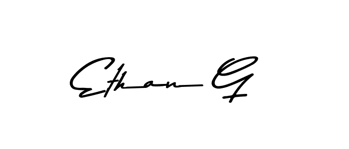 Use a signature maker to create a handwritten signature online. With this signature software, you can design (Asem Kandis PERSONAL USE) your own signature for name Ethan G. Ethan G signature style 9 images and pictures png