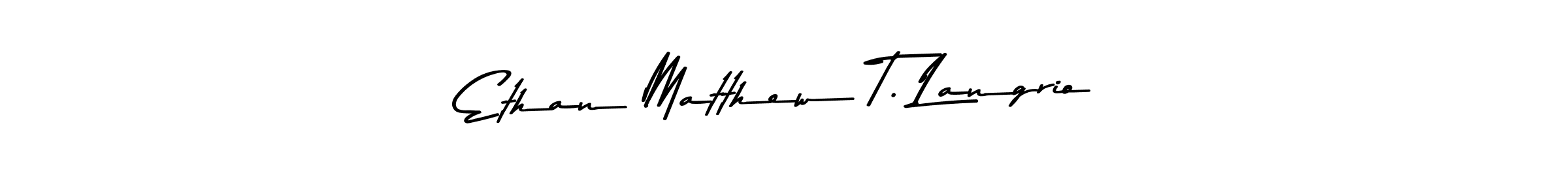 Similarly Asem Kandis PERSONAL USE is the best handwritten signature design. Signature creator online .You can use it as an online autograph creator for name Ethan Matthew T. Langrio. Ethan Matthew T. Langrio signature style 9 images and pictures png