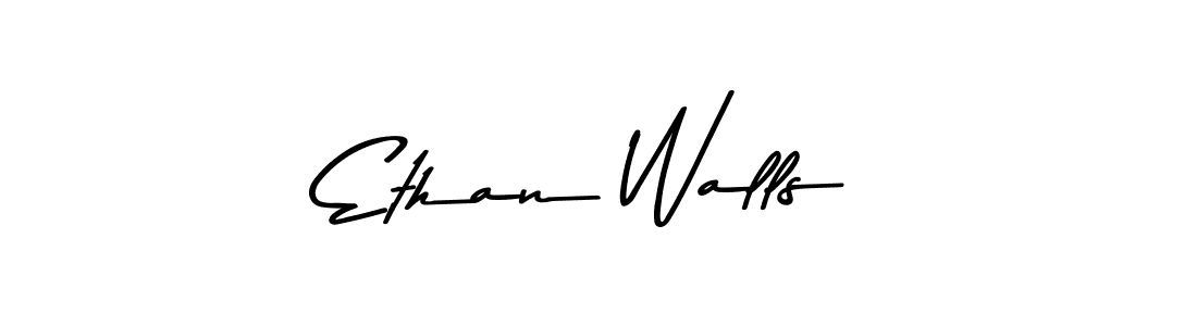 How to make Ethan Walls name signature. Use Asem Kandis PERSONAL USE style for creating short signs online. This is the latest handwritten sign. Ethan Walls signature style 9 images and pictures png
