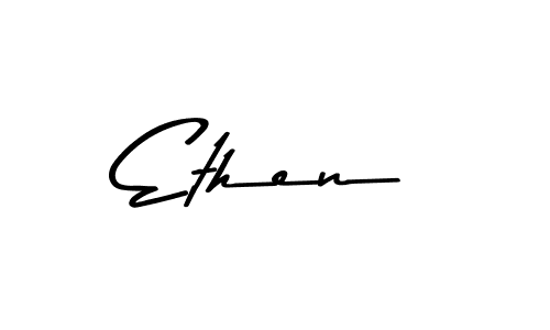 Ethen stylish signature style. Best Handwritten Sign (Asem Kandis PERSONAL USE) for my name. Handwritten Signature Collection Ideas for my name Ethen. Ethen signature style 9 images and pictures png