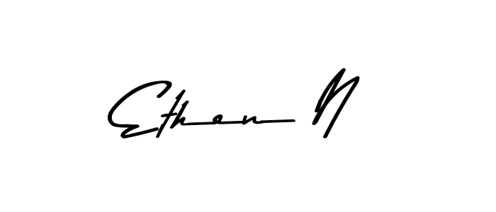 if you are searching for the best signature style for your name Ethen N. so please give up your signature search. here we have designed multiple signature styles  using Asem Kandis PERSONAL USE. Ethen N signature style 9 images and pictures png
