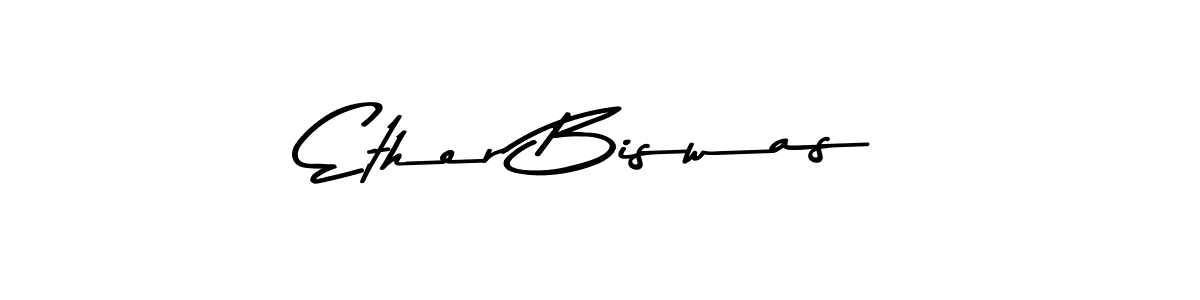 Use a signature maker to create a handwritten signature online. With this signature software, you can design (Asem Kandis PERSONAL USE) your own signature for name Ether Biswas. Ether Biswas signature style 9 images and pictures png