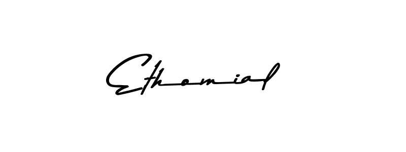 Asem Kandis PERSONAL USE is a professional signature style that is perfect for those who want to add a touch of class to their signature. It is also a great choice for those who want to make their signature more unique. Get Ethomial name to fancy signature for free. Ethomial signature style 9 images and pictures png