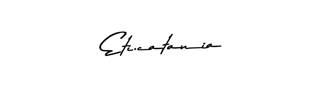 Design your own signature with our free online signature maker. With this signature software, you can create a handwritten (Asem Kandis PERSONAL USE) signature for name Eti.catania. Eti.catania signature style 9 images and pictures png