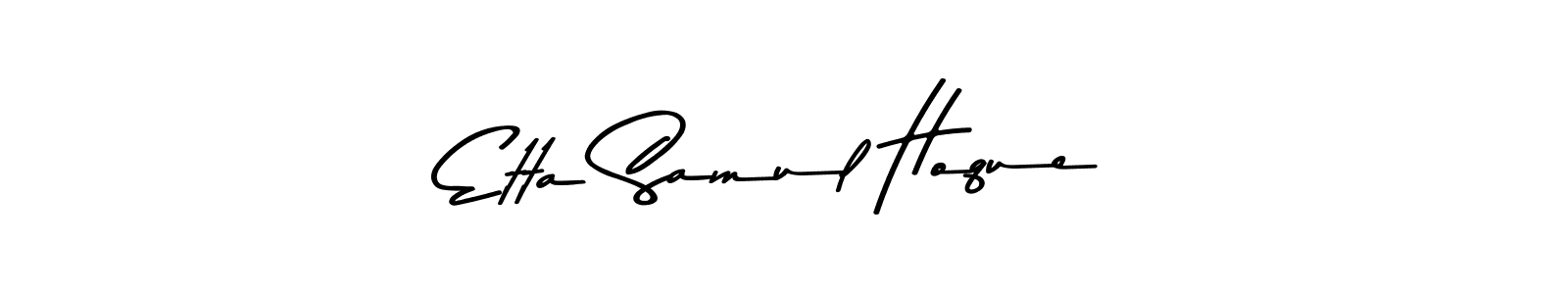 Similarly Asem Kandis PERSONAL USE is the best handwritten signature design. Signature creator online .You can use it as an online autograph creator for name Etta Samul Hoque. Etta Samul Hoque signature style 9 images and pictures png